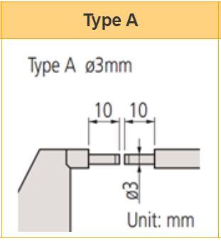 Mitutoyo M-331-251-30 Spline Micrometer ไมโครมิเตอร์แบบดิจิตอล (0 - 25mm)